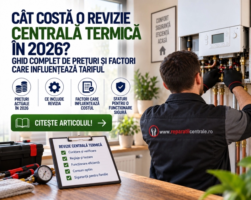 Revizie centrala termica: ce trebuie sa includa si cum alegi firma